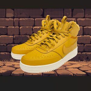 Nike Men's Court Vision Sneakers Size 9 Mid Winter Tan